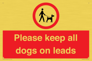 Please keep all dogs on leads